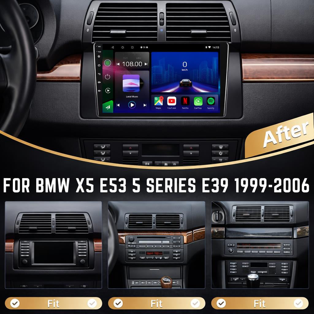 BMW X5 E53 5 Series E39 Android 15 Car Stereo Head Unit | CarPlay & Android Auto