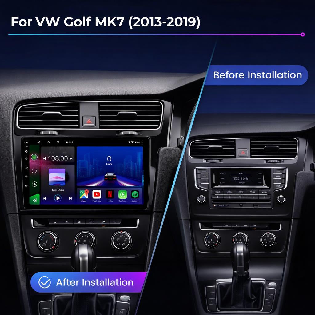 Volkswagen Golf MK7 2013-2019 Android 15 Car Stereo Head Unit | CarPlay Android Auto RHD