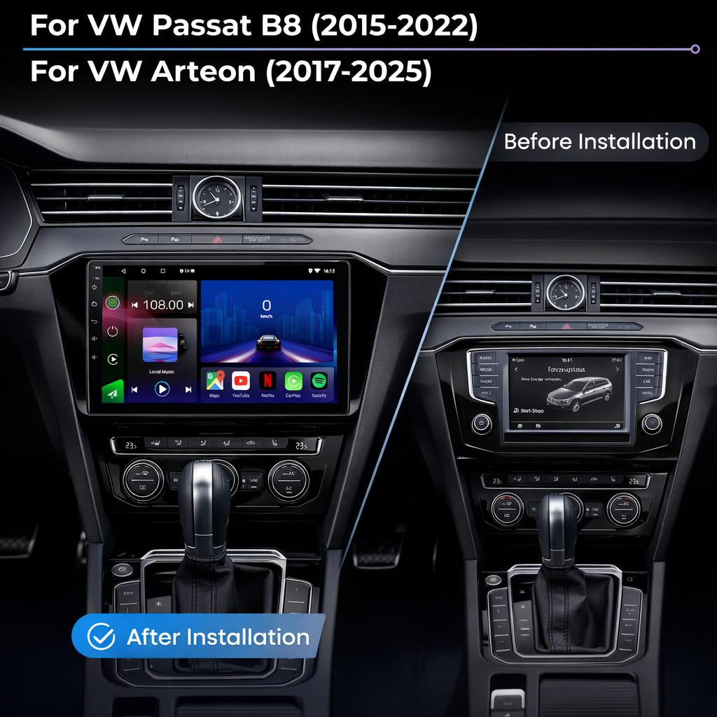 Volkswagen Passat B8 2015-2022 Arteon 2017-2025 Android 15 Car Stereo Head Unit | CarPlay Android Auto