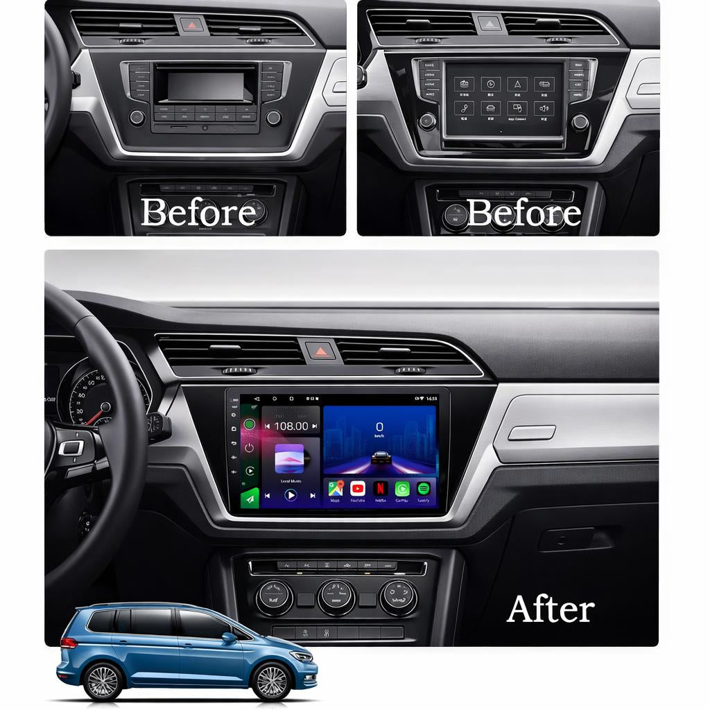 Volkswagen Touran 2016-2025 Android 15 Car Stereo Head Unit | CarPlay Android Auto