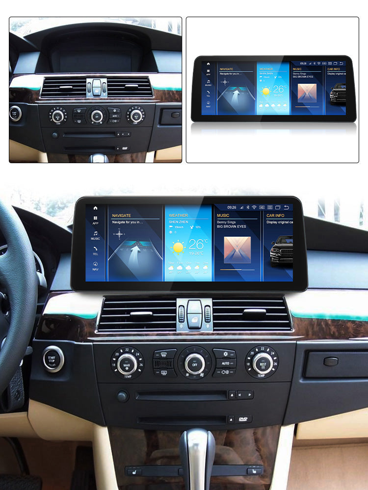 BMW 3 5 6 Series E90 E91 E92 E93 E60 E61 E62 E63 E64 Android 14 Car Stereo Head Unit | CarPlay Android Auto CCC & CIC