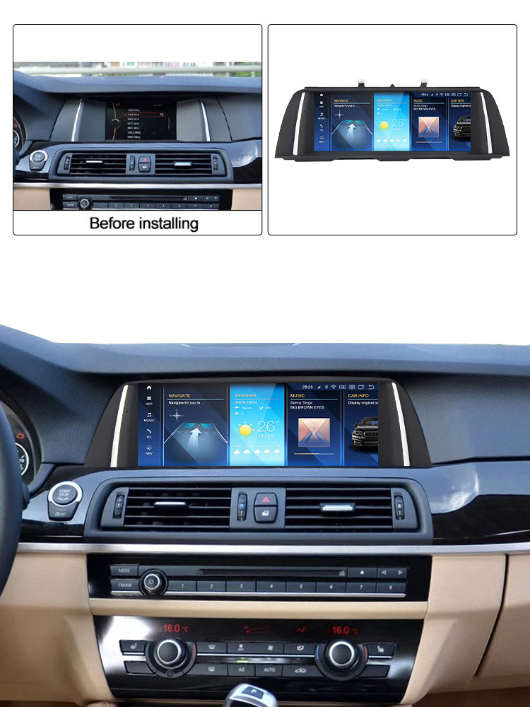 BMW 5 Series 2010-2017 F10 F11 F18 Android 14 Car Stereo Head Unit | CarPlay & Android Auto CIC NBT
