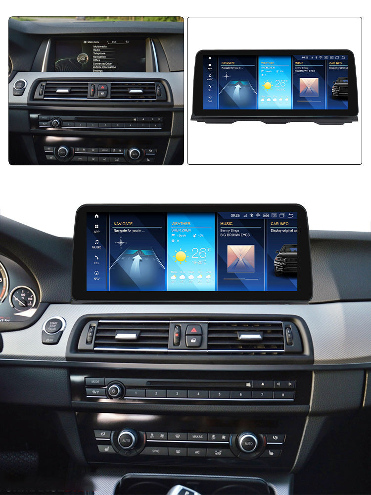 BMW 5 Series 2010-2017 F10 F11 F18 Android 14 Car Stereo Head Unit | CarPlay & Android Auto CIC NBT
