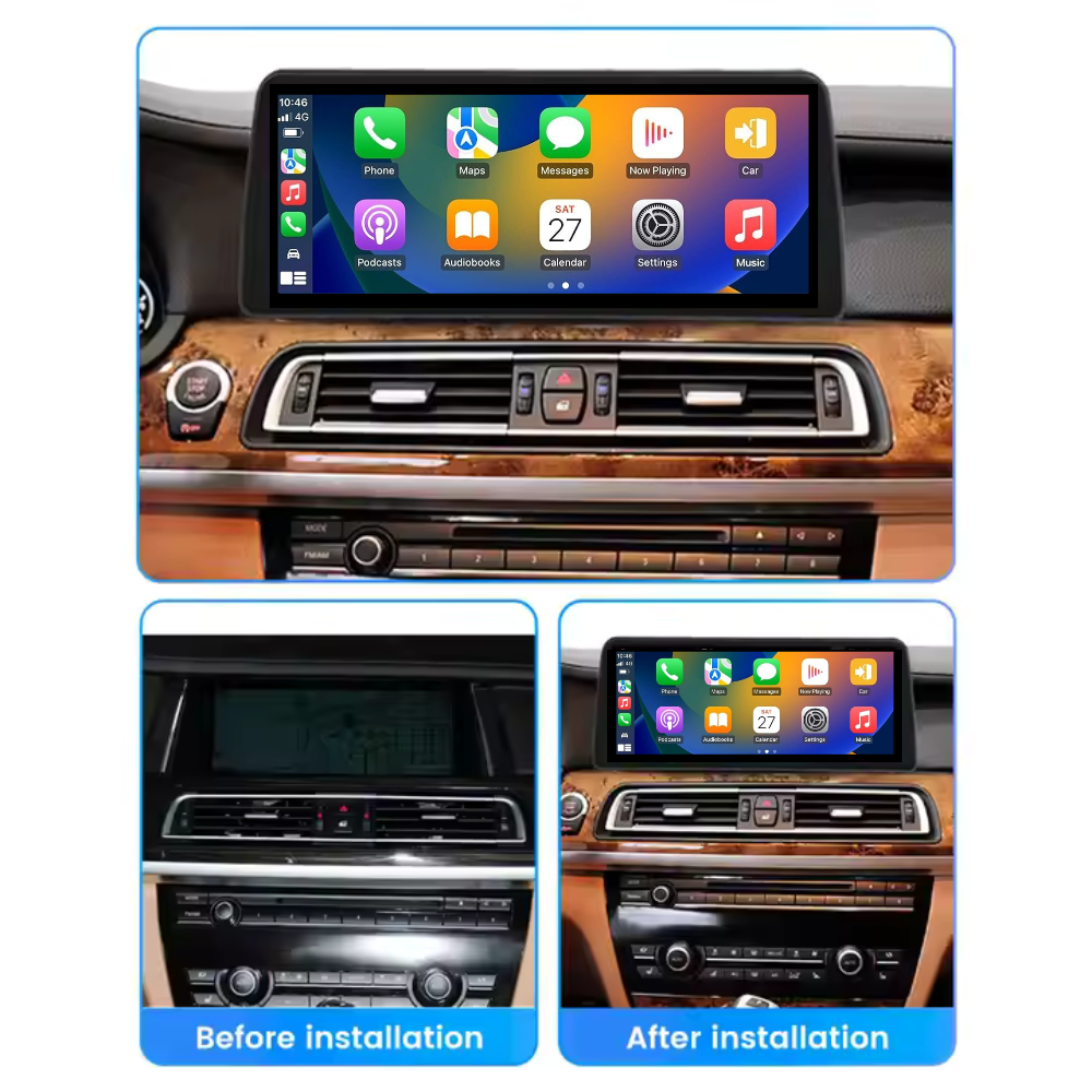BMW 7 Series 2008-2015 F01 F02 F03 F04 Android 14 Car Stereo Head Unit | CarPlay Android Auto CIC NBT