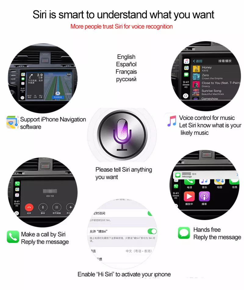 For BMW Wireless Apple CarPlay Retrofit Android Auto Decoder Box NBT CIC EVO Original Screen