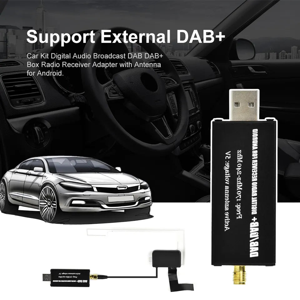 DAB+ Dongle Aerial Adapter for Android Car Stereo Head Unit