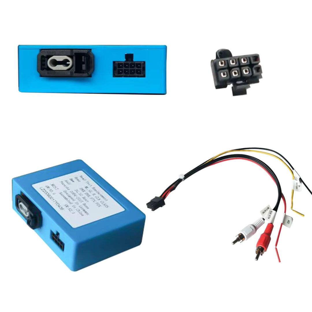 For Audi BMW Mercedes Porsche Aux Optical Fiber Optic Box Decoder Amplifier Adapter