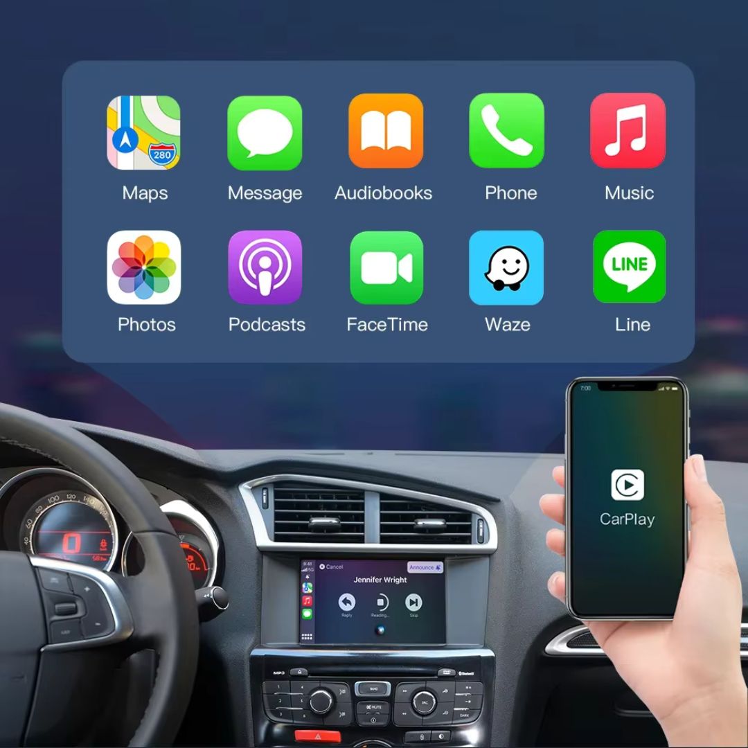 For DS Citroen Peugeot Wireless Apple CarPlay Retrofit Android Auto SMEG&MRN