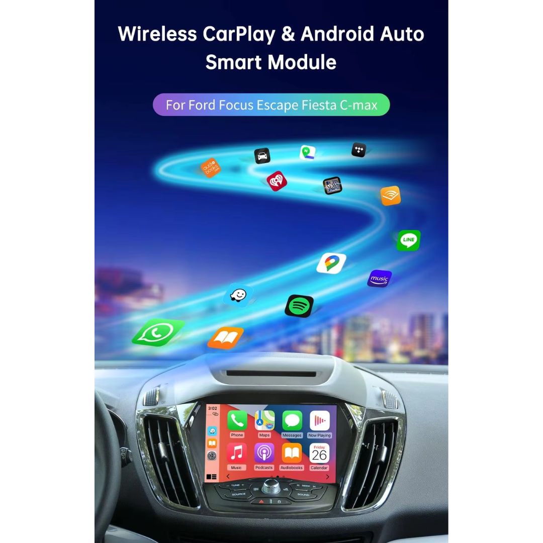 For Ford Wireless Apple CarPlay Retrofit Android Auto 2011-2016 SYNC 2