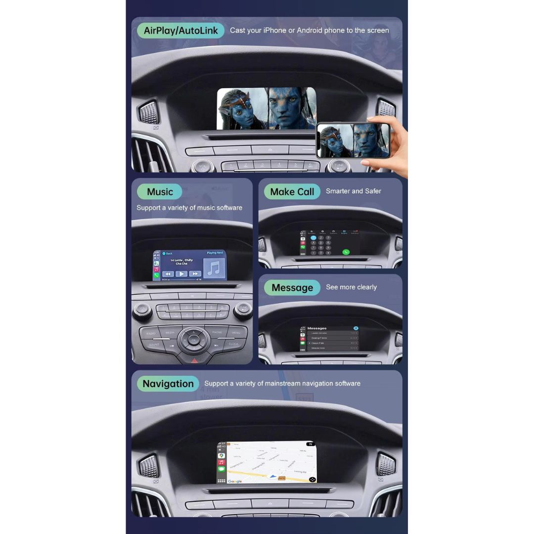 For Ford Wireless Apple CarPlay Retrofit Android Auto 2011-2016 SYNC 2