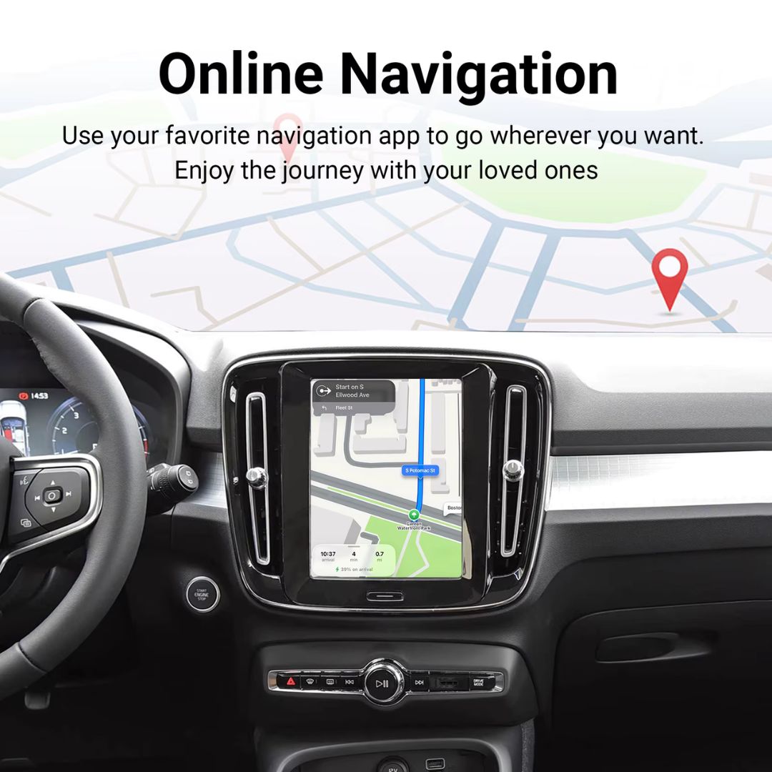 For Volvo Wireless Apple CarPlay Retrofit 2017-2022 Android Auto 9inch Original Screen