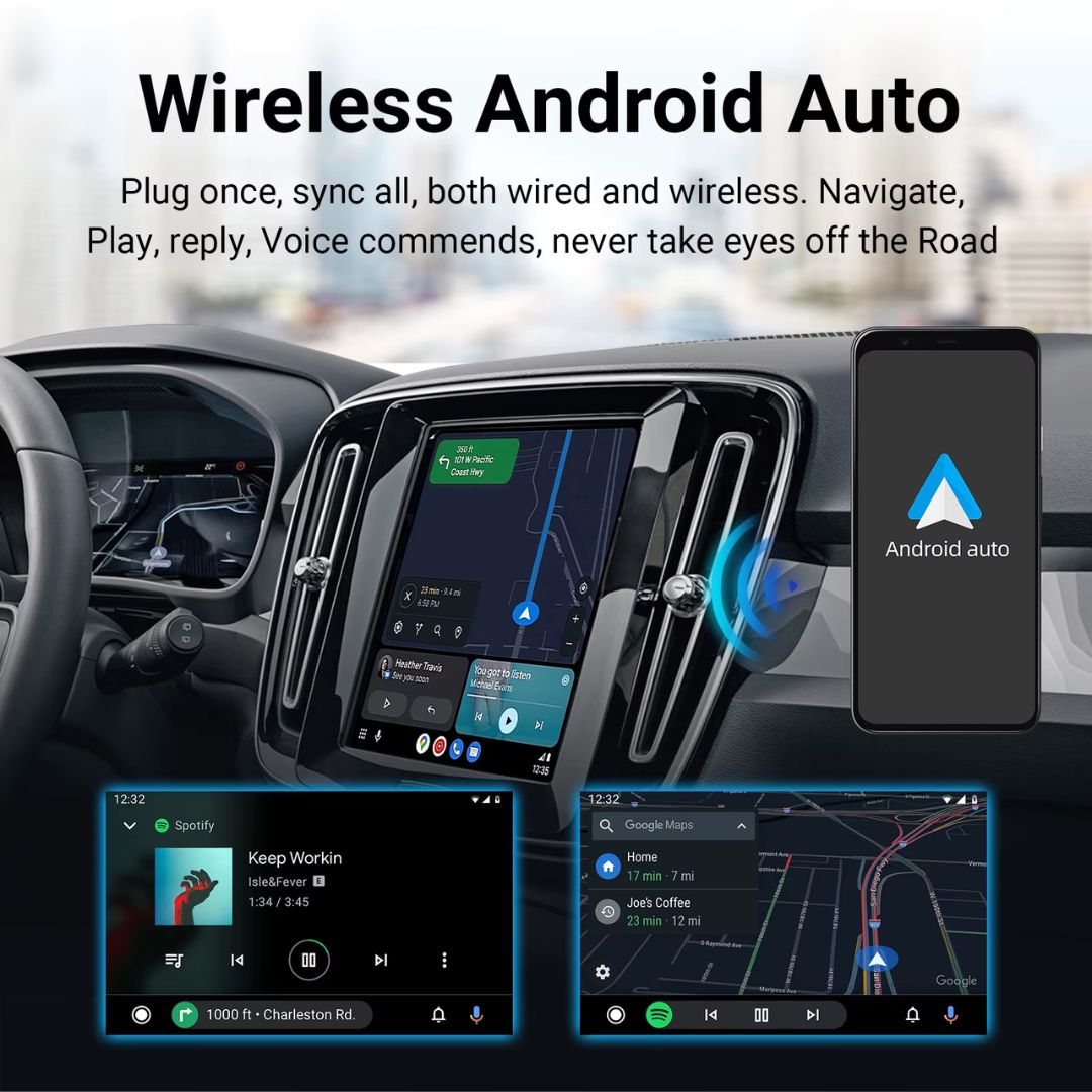 For Volvo Wireless Apple CarPlay Retrofit 2017-2022 Android Auto 9inch Original Screen