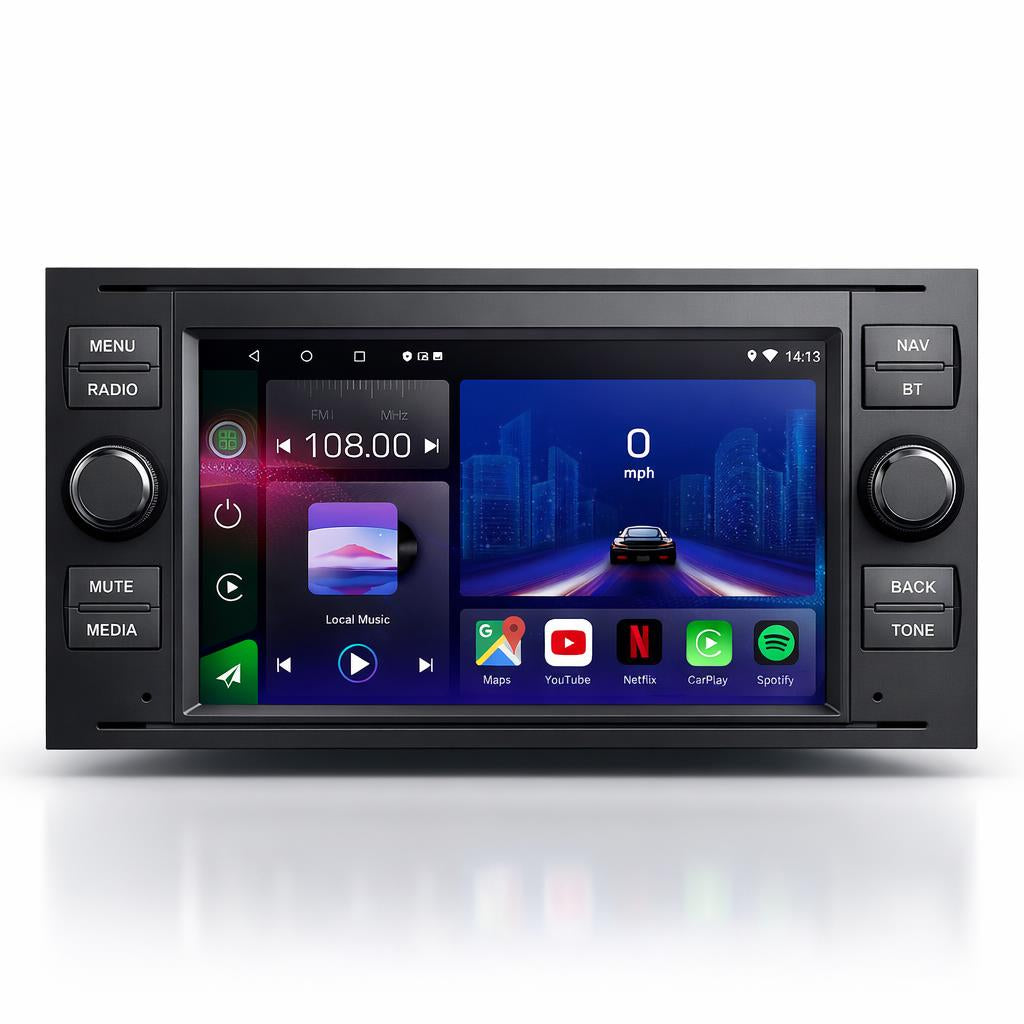 Ford Transit Kuga Mondeo Focus 2005-2013 Android 15 Car Stereo Head Unit | CarPlay & Android Auto