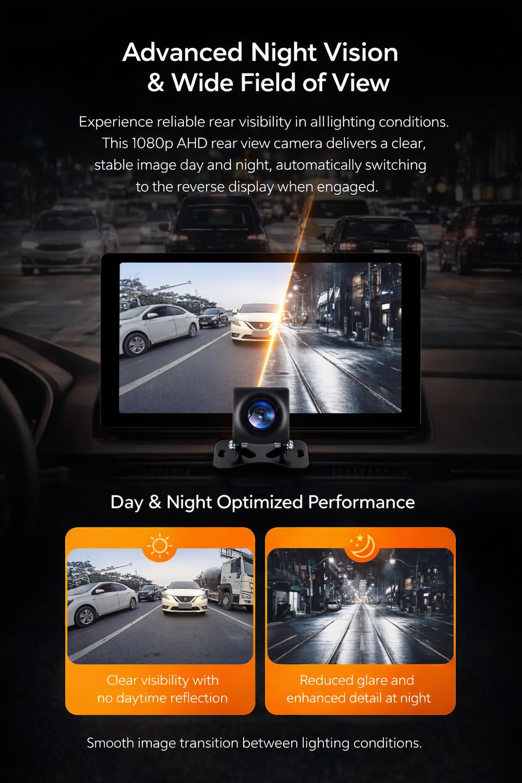 Reverse Camera Universal for Android Car Stereos | AHD 1080p Full HD