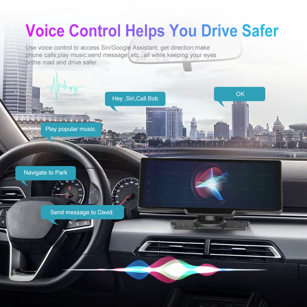 Smart Player | 10.26 Display | CarPlay Android Auto | Car Stereo  | Rear Camera Monitor | Dash Cam DVR | FM Radio