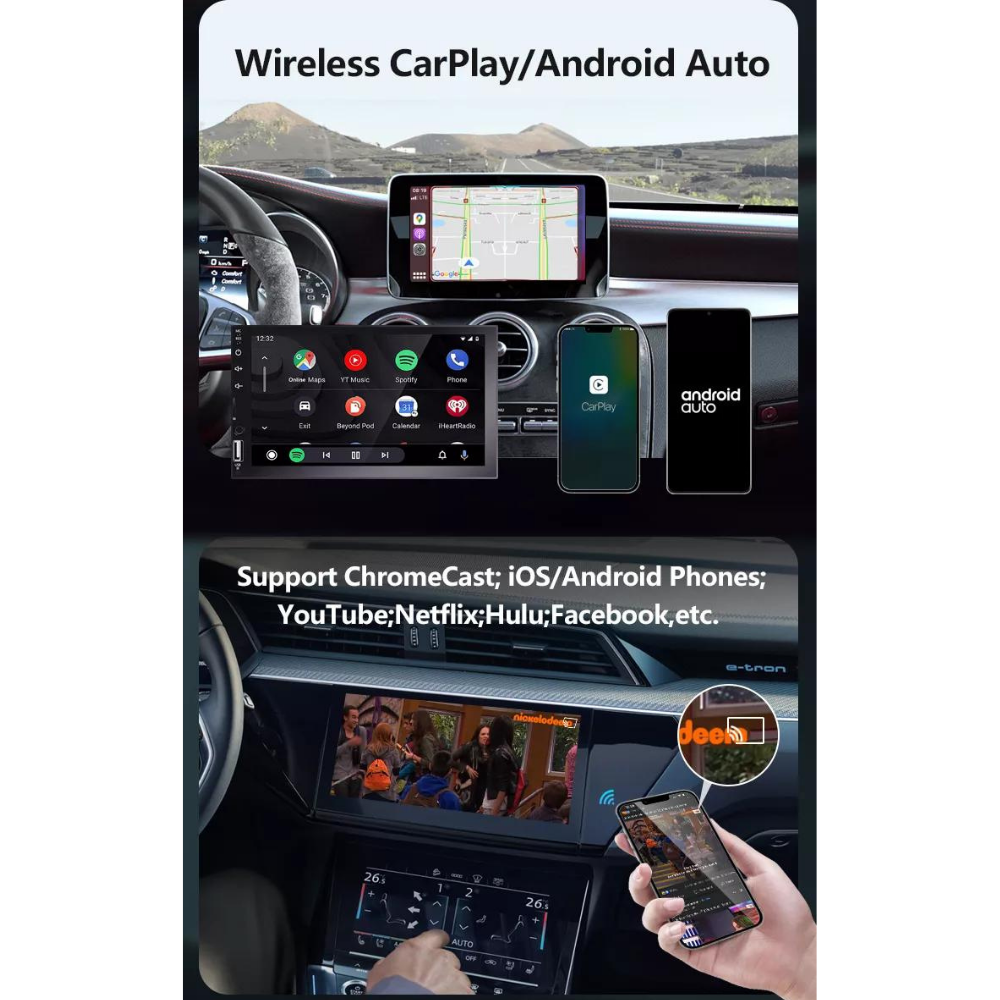 Wireless CarPlay Android  AI Box 4+64GB Wireless Android Auto