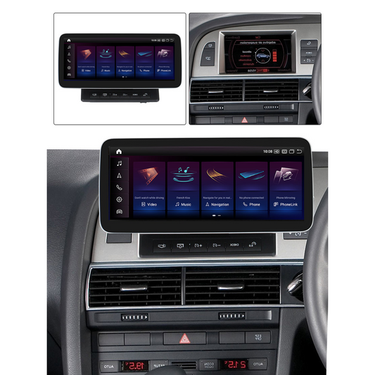 Audi A6 C6 2005-2011 Android 14 Car Stereo Head Unit | CarPlay Android Auto S RS