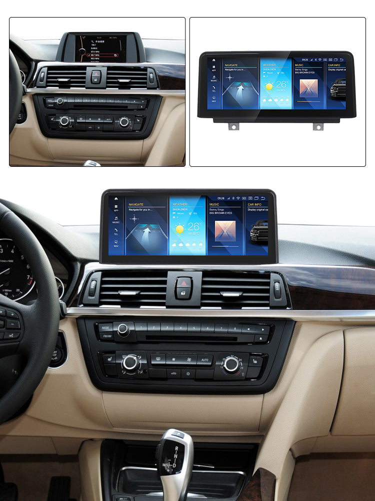 BMW 3 4 Series 2011-2019 F30 F31 F32 F33 F34 F36 Android 14 Car Stereo Head Unit | CarPlay Android Auto CIC NBT EVO