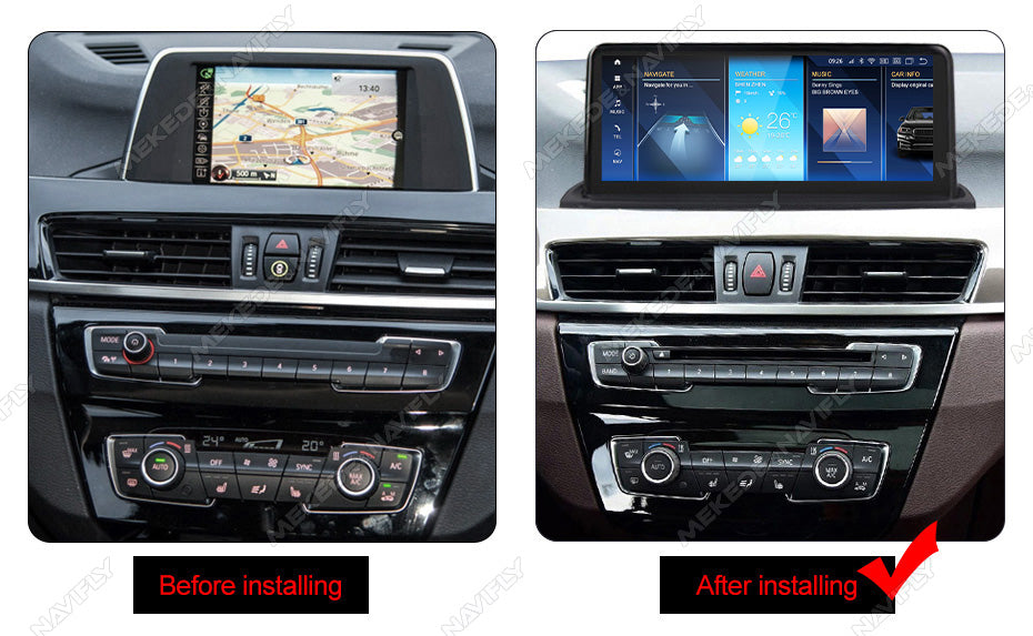 BMW X1 X2 2015-2022 F48 F39 Android 14 Car Stereo Head Unit | CarPlay & Android Auto NBT EVO