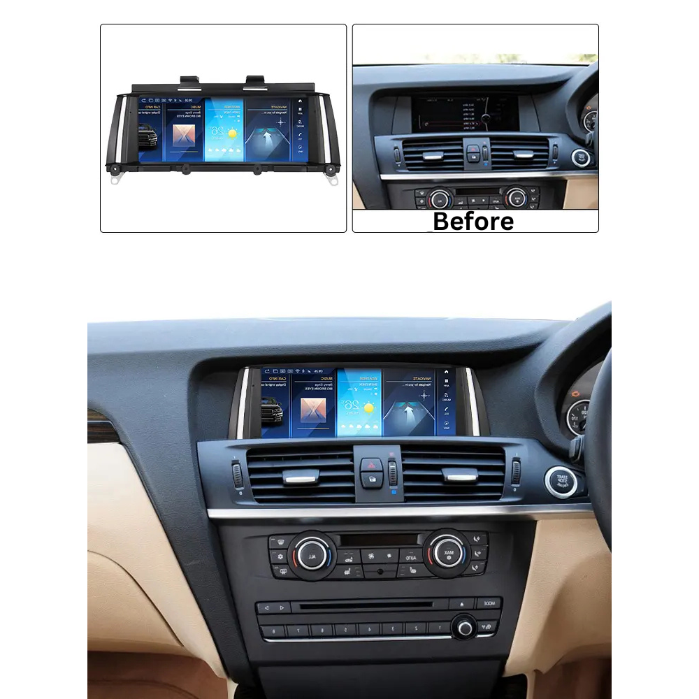 BMW X3 X4 2010-2018 F25 F26 Android 14 Car Stereo Head Unit | CarPlay & Android Auto CIC NBT
