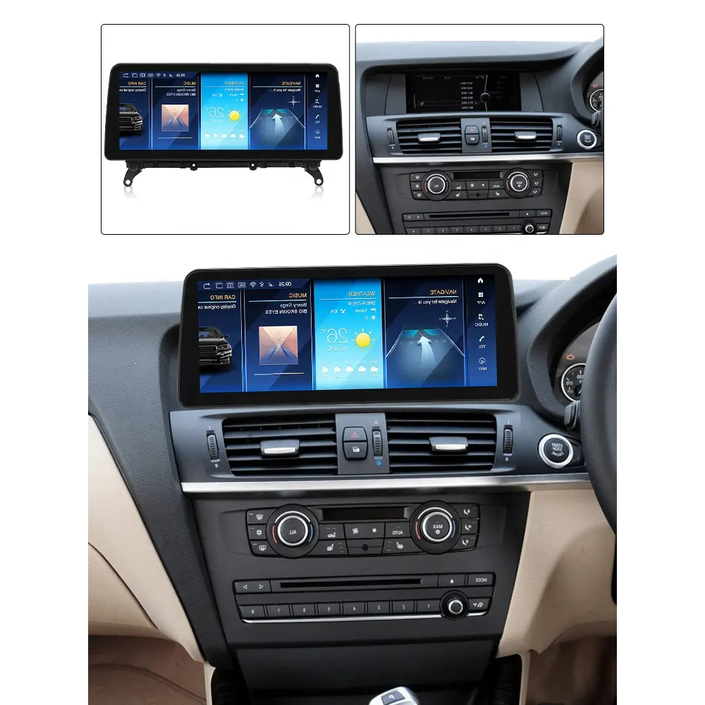 BMW X3 X4 2010-2018 F25 F26 Android 14 Car Stereo Head Unit | CarPlay & Android Auto CIC NBT
