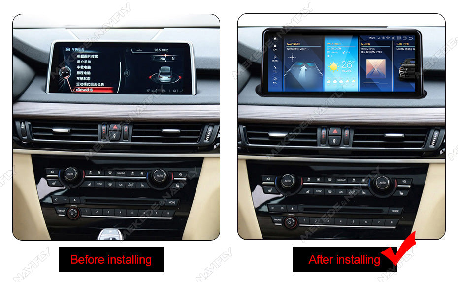 BMW X5 X6 2014-2019 F15 F16 Android 14 Car Stereo Head Unit | CarPlay & Android Auto NBT EVO