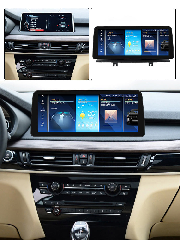 BMW X5 X6 2014-2019 F15 F16 Android 14 Car Stereo Head Unit | CarPlay & Android Auto NBT EVO