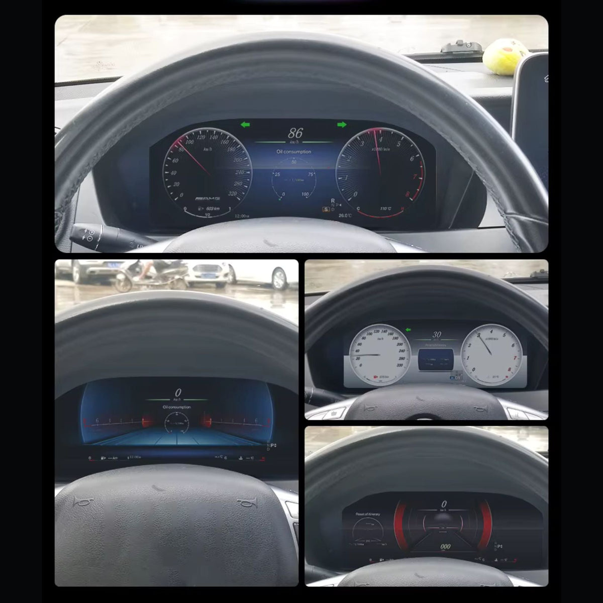 Mercedes-Benz A Class / CLA & GLA Digital Instrument Cluster – Linux System LCD Dashboard (2013–2019)