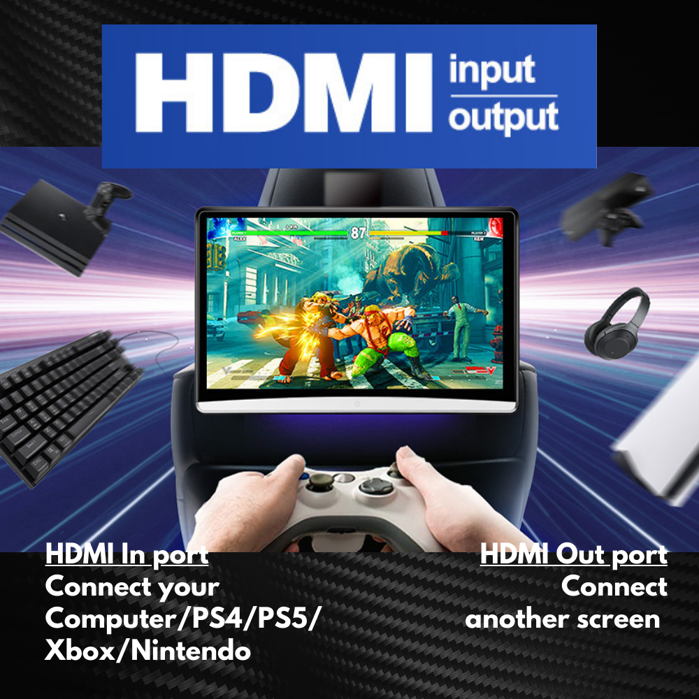 Headrest 13.3inch Android 12 4+64GB Screen 4K Car Monitor Multifunction Tablet Touch Screen Display
