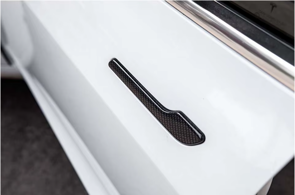 For Tesla 3 | Y Carbon Fiber Door Handle Cover Protector