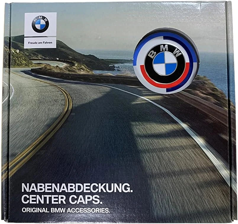 BMW Wheel Hub Centre Caps Kit 56mm & 68mm – Standard, Black & 50th Anniversary