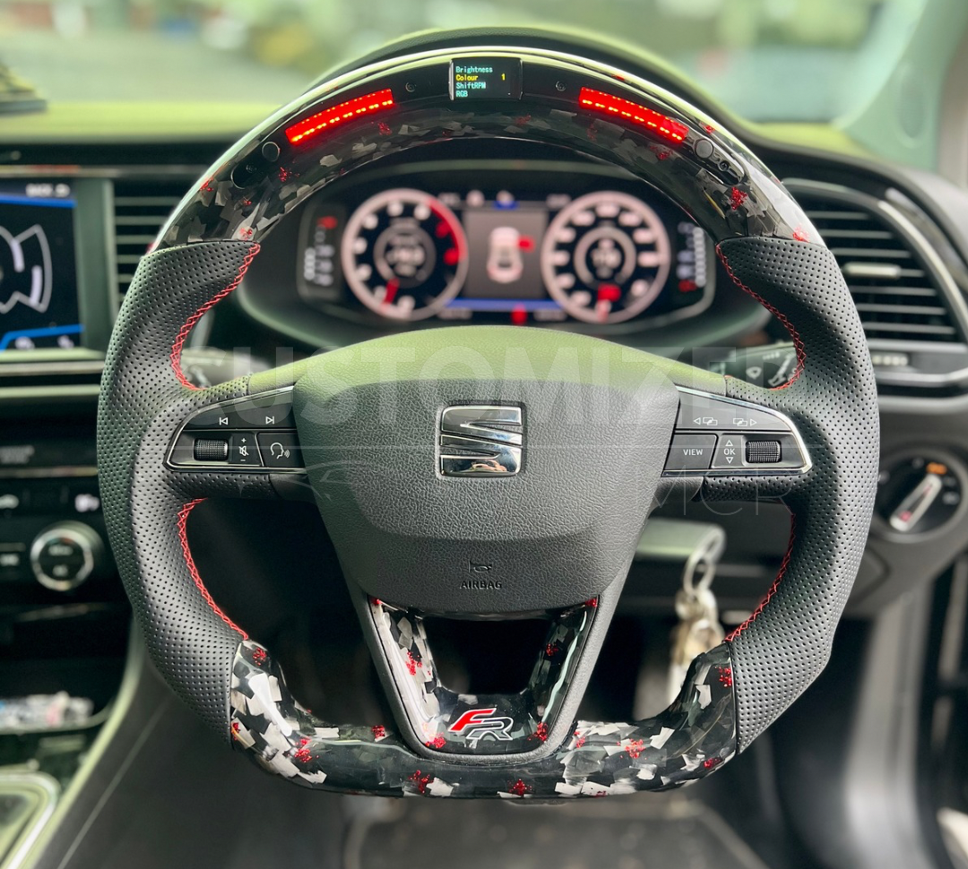 Seat Leon FR / Cupra Custom Carbon Fibre Steering Wheel (2012-2020)