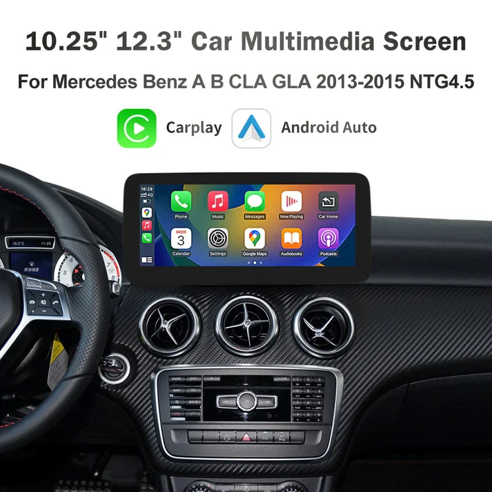 Mercedes A-Class Linux Apple CarPlay & Android Auto Screen W176 (2013-2015)