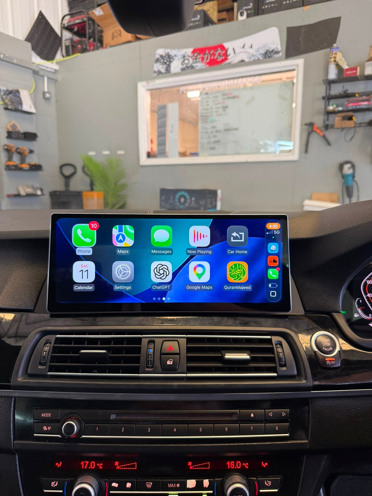 BMW 5 Series Linux Apple CarPlay & Android Auto Screen (F07/F10/F11/F18)